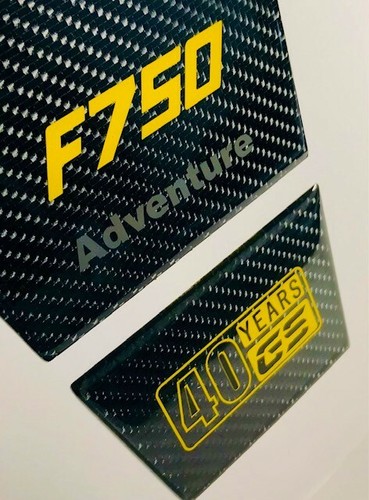 BMW F 850 or F750 "40 Yeras GS " Adventure carbon fiber tank pad - Picture 4 of 10