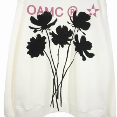 ★OAMC★ M WHIFF CREWNECK OFF WHITE OAMM241PRSW001OW OAMC 24SS WHIFF CREWNECK Sweatshirt Print Logo Long Sleeve L