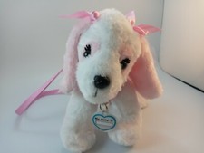 Poochie  Co Girls Poodle Dog Purse Pink Sequin Plush Pink