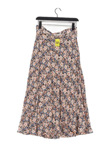 Zara Women's Maxi Skirt L Cream Floral 100% Other Long Maxi
