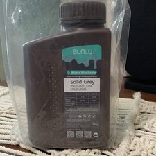 Sunlu Solid Grey Water Washable 405 mm UV Curing Photopolymer Resin - 500g