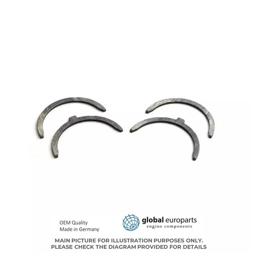 THRUST WASHER FOR TOYOTA 21R 22R ENGINES 2 PAIRS - 第 1/4 張圖片
