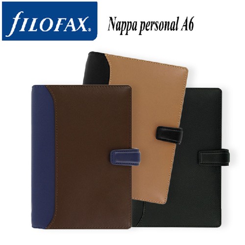 Filofax A5/Personal Size Zip/Button Nappa Diary Planner Leather Note Organiser - Picture 2 of 29