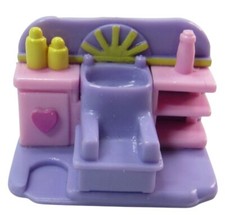 1995 Polly Pocket Variation Comb 'n Curl Salon Hair Washing Station Piece