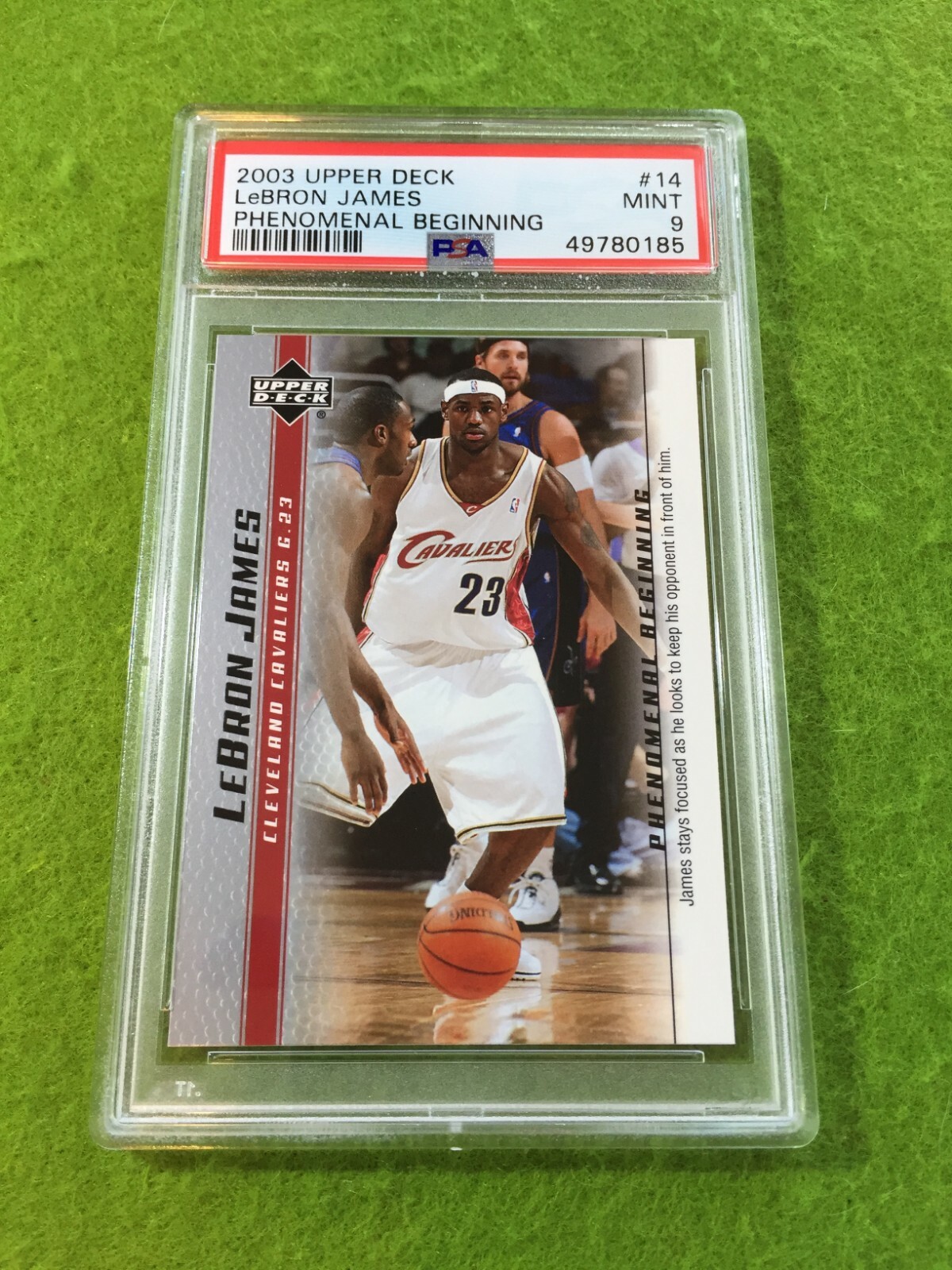 LEBRON JAMES ROOKIE CARD PSA 9 CAVS SP RC 2003 LeBron James PHENOMENAL BEGINNING view 6