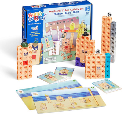 Mathlink Cubes Numberblocks 21-30 Activity Set, 20 Preschool Learning Activities