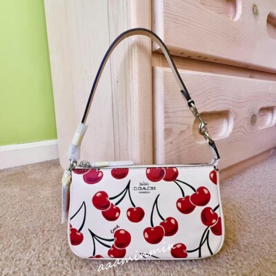 NWT COACH Nolita 19 With Cherry Print 🍒 CZ012 | eBay