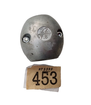 Zink Schaftanode 22 mm Kugelfass Eierform Salz Meerwasser ( 453 )