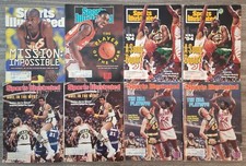 Lot Of 8 Vintage Gary Payton Jack Sikma Sports Illustrated Magazine Magazines