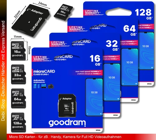 16 gb micro sd MicroSD Speicherkarte 16GB SDHC CLASS 10 UHS1