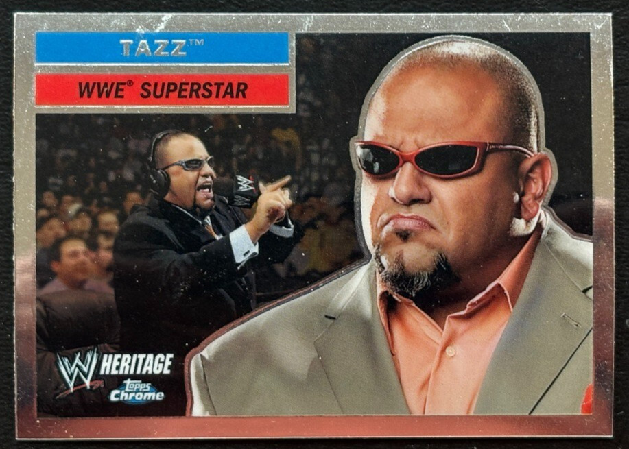 Tazz Wrestling Cards 2006 Topps Heritage Chrome WWE Autographs trading card — raw and PSA graded price guide