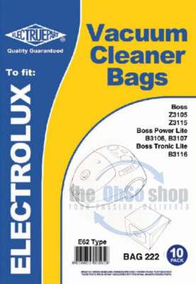 10 x Electrolux E62 Sacchetti per Aspirapolvere Per - The Boss