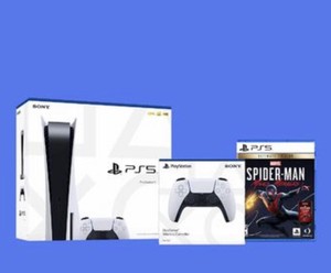 Sony PlayStation PS5 Console Disc SpidermanCostco Bundle ...