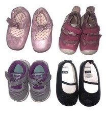 Nike Biomecanics Carter's Lot of 4 Baby Girl Shoes Size 3/4/4.5 18.5/20 6-12m
