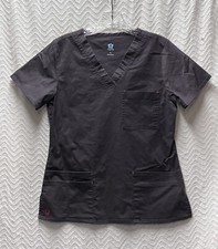 Maevn Dark Gray Size Small Scrub Top Style 1202