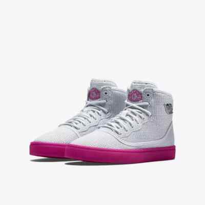 NIKE Jordan Jasmine GG High White Fuchsia 768927 128 size teens  9 Y  (CM 27)