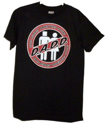 Men's  Small 34-36 D.A.D.D. Dads Against Daughters Dating T-Shirt Fathers Day