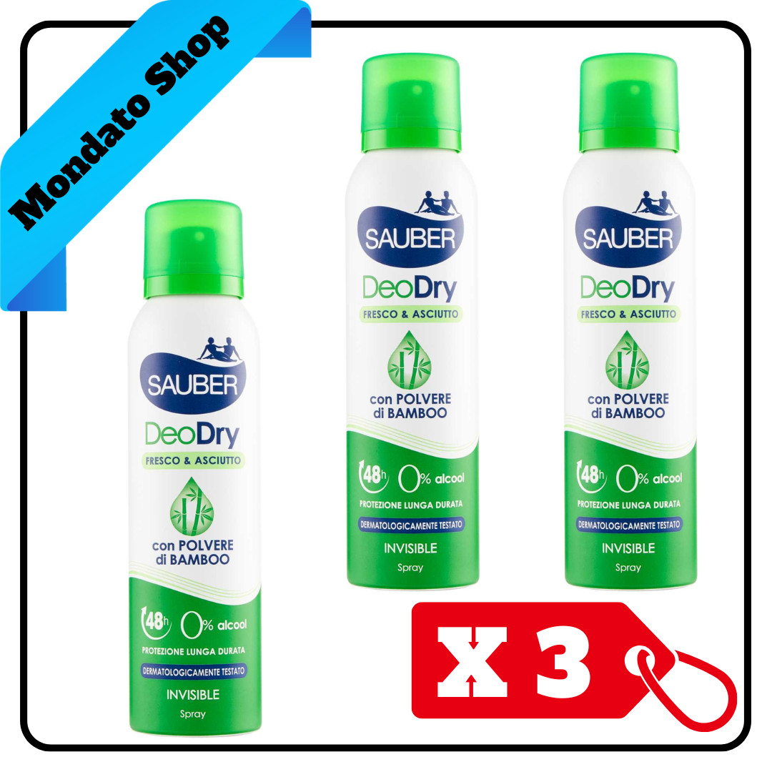 Sauber Deodry Deodorante Spray 150 Ml - Immagine 2