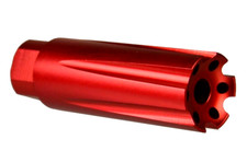 Aluminum 7075 Anodied Red Low Concussion 223 Muzzle Brake Compensator 1/2x28