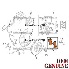 OEM Genuine Front brake pads For 10-17 Audi A6 A7 A8 Quattro S6 S7 S8 4H0698151S