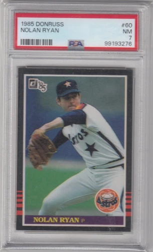 1985 Nolan Ryan Donruss Black Border #60 - PSA 7 NM Astros Rangers Mets