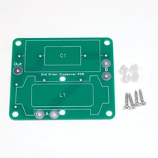 General Purpose DIY Speaker Crossover PCB - 2nd Order Highpass or Lowpass Board 