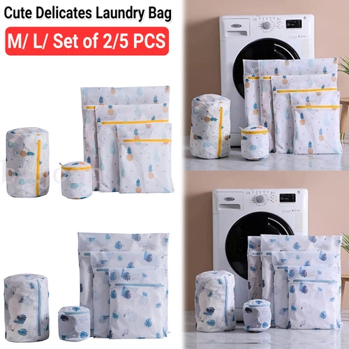 Set 2/5 Mesh Washing Bag Pack Laundry Bags Lingerie Delicate clothes Wash Bags