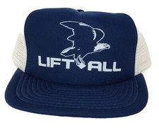 Vintage Lift-All with Eagle Blue Snapback Trucker Wearguard Hat Cap