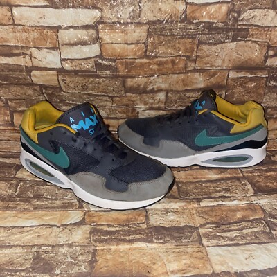 Nike Air Max ST International Shoes Mens 10 Cool Gray Yellow Black 652976-003