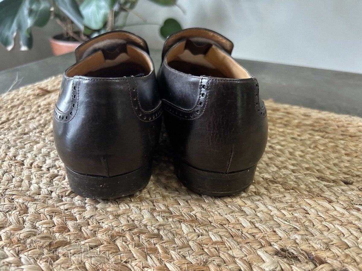 Salvatore Ferragamo Studio Mens Dark Brown Tassel Loafers  display picture 2