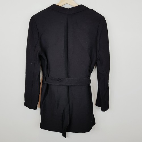 SCOTCH & SODA Womens Size S or 10 Black Tie Waist Blazer Jacket - Picture 8 of 12