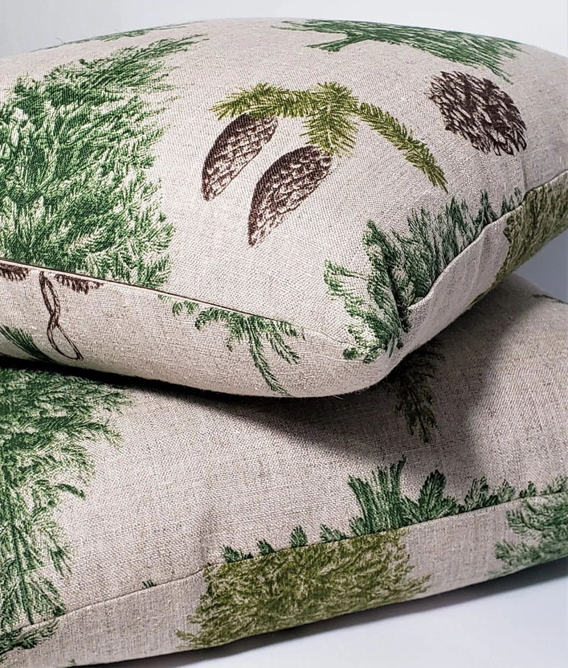 Funda Almohada Pino Sobre Lino 18" Stof of France Foto 4 de 4