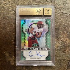 2017 Leaf Valiant Cooper Kupp autograph TD Machines  #19/50 Beckett 9.5/10 STUD