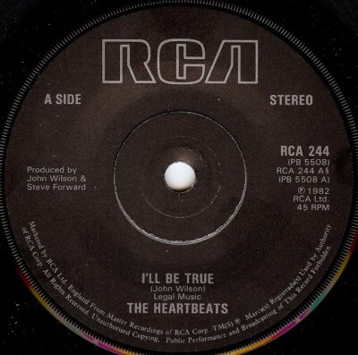 The Heartbeats  - I'll Be True (7'', Sol)