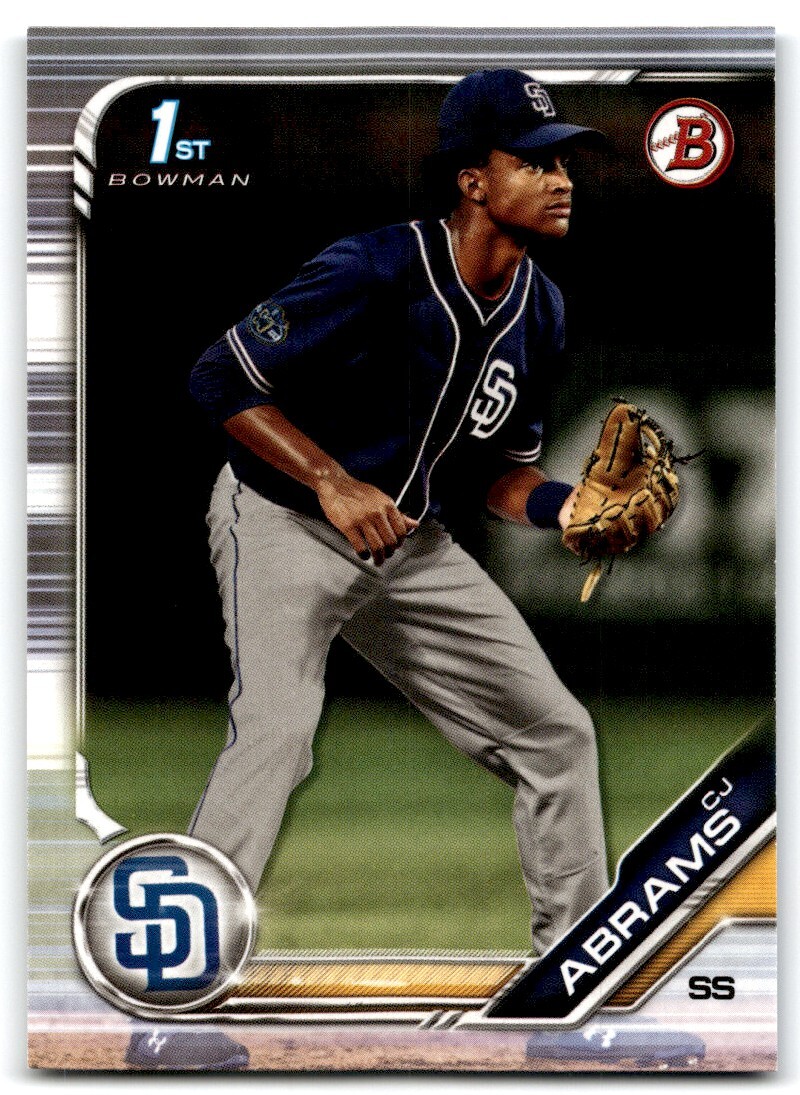 2019 BOWMAN DRAFT CJ ABRAMS SAN DIEGO PADRES #BD-85