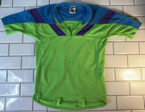 Vintage 90s Nike Echelon Cyclist Shirt Small Multi Color VTG Cycling