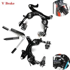 Bike Dual Pivot V Brake Double Lock Aluminum Side Pull Cali Per With Brake Pads
