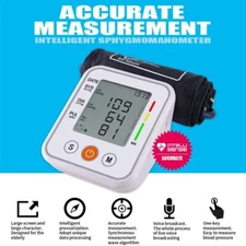 Upper Arm Blood Pressure Monitor Digital BP Cuff Machine Automatic Pulse Meter