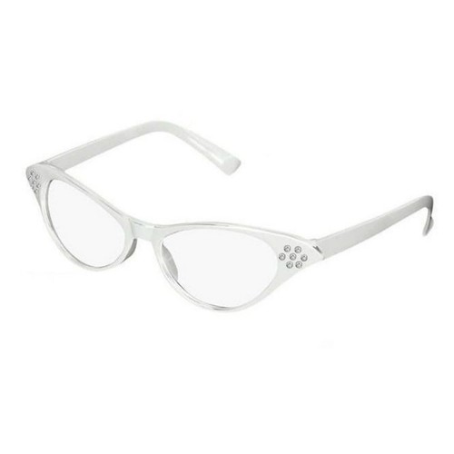 Retro 50s Style Diamante Trim Sunglasses Rockabilly Fifties Pin Up Grease Vtg BN - Picture 3 of 5