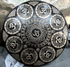 50 CM OM Carving Gong-Handmade Gong-Deep Sound Vibration Gong-Tibetan Yoga Gong
