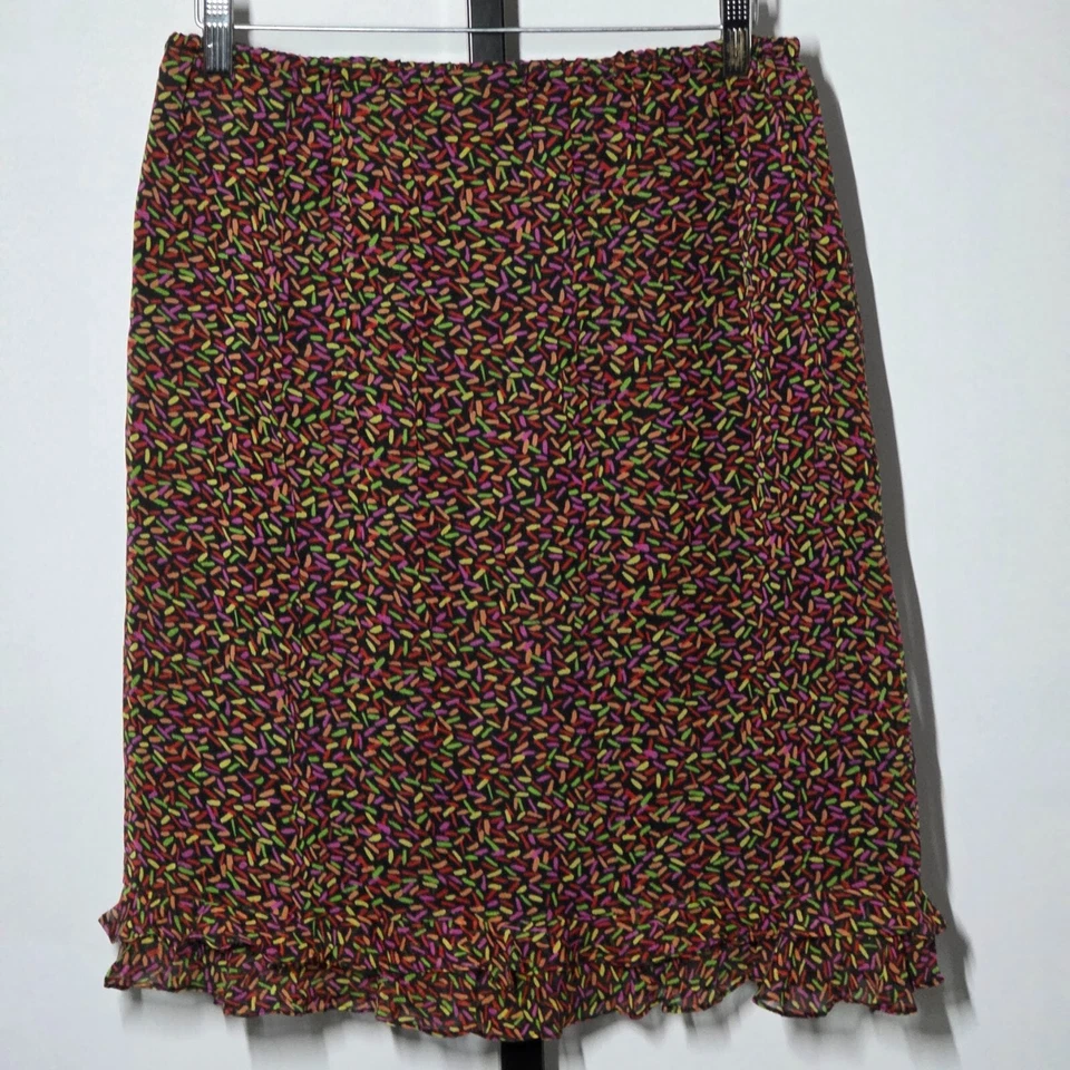 Falda De Colección Allison Taylor Talla Pequeña Seda con Volantes Multicolor Groovy Sprinkles Foto 4 de 4