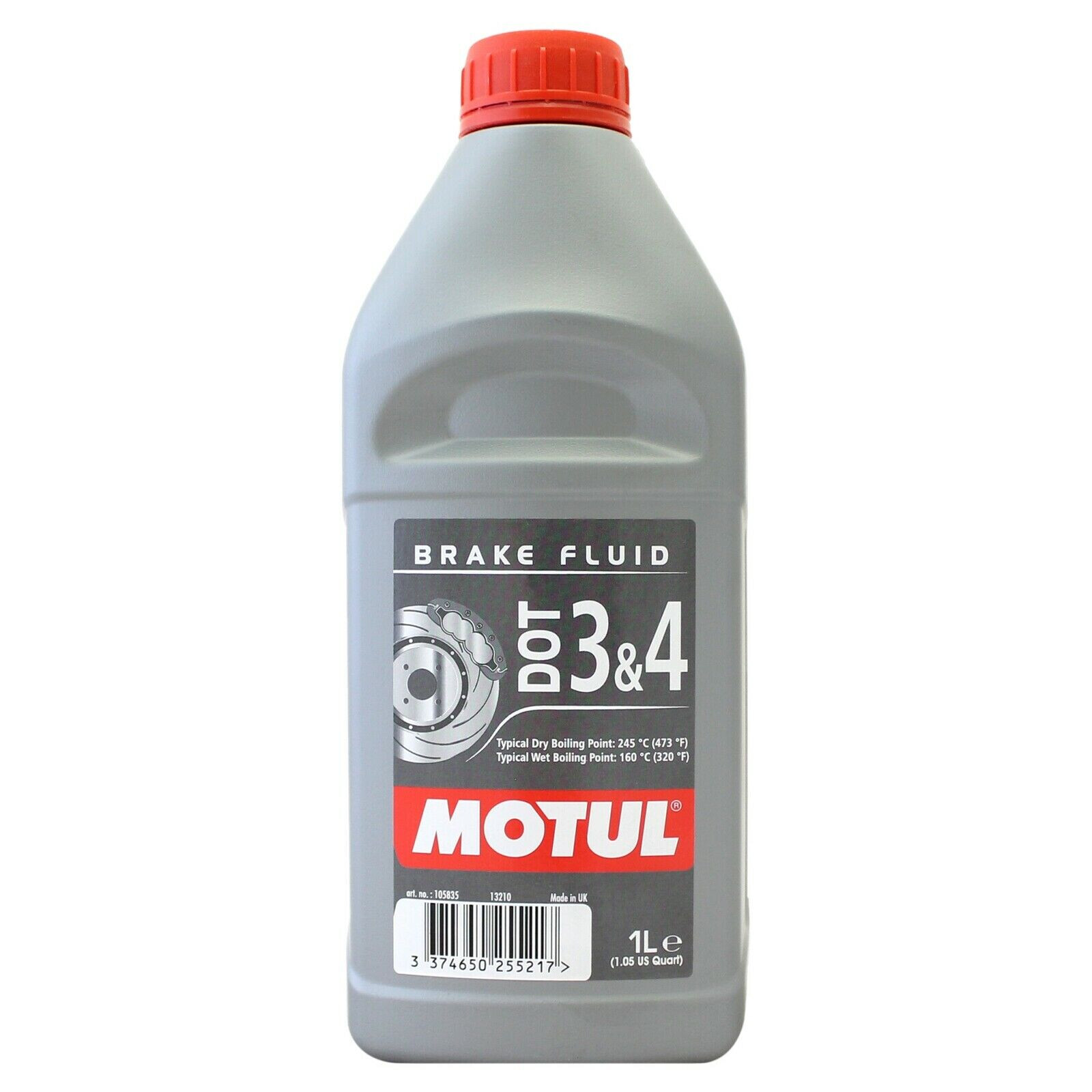 Olio Freni Sintetico Auto Moto Scooter DOT3 DOT4 BRAKE FLUID 1Lt MOTUL 1 LITRO