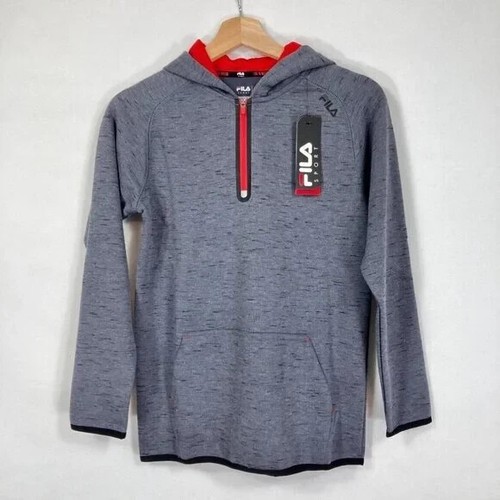 Fila Kids Hoodie Fleece Kangaroo Pocket Pullover School Outdoors Play NWT M