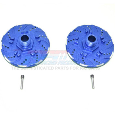 GPM Alum +6mm Hex w/ Brake Disk & w/ Silver Lining (4Pcs) Blue : Infraction