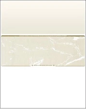 2500 Blank Check Stock Paper - Check in Middle - Gold Marble
