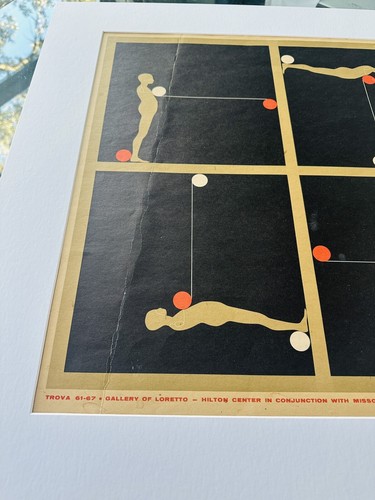 Ernest Trova FALLING MAN 1967 signierter mattierter Siebdruck Kunstdruck - Bild 3 von 15