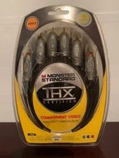 MONSTER Standard THX Certified Component Video Cables (NEW) 24k Gold Contacts