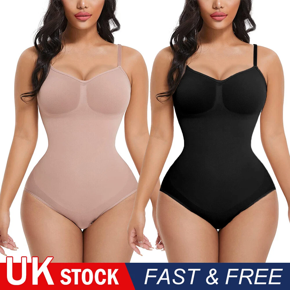 Women Firm Tummy Control Full Body Shaper Seamless Bodysuit with