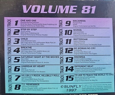 SF081             SUNFLY KARAOKE CDG VERY RARE, NOT SOLD IN THE USA  LOT UK