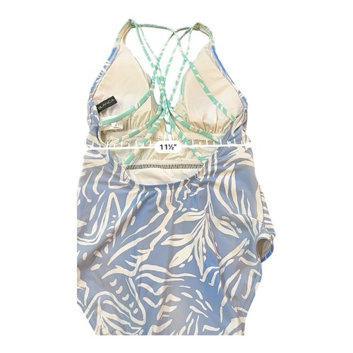 Nordstrom La Blanca Beachside Bay V-Plunge One Piece Women’s Size 6 Blue Green - Picture 7 of 7